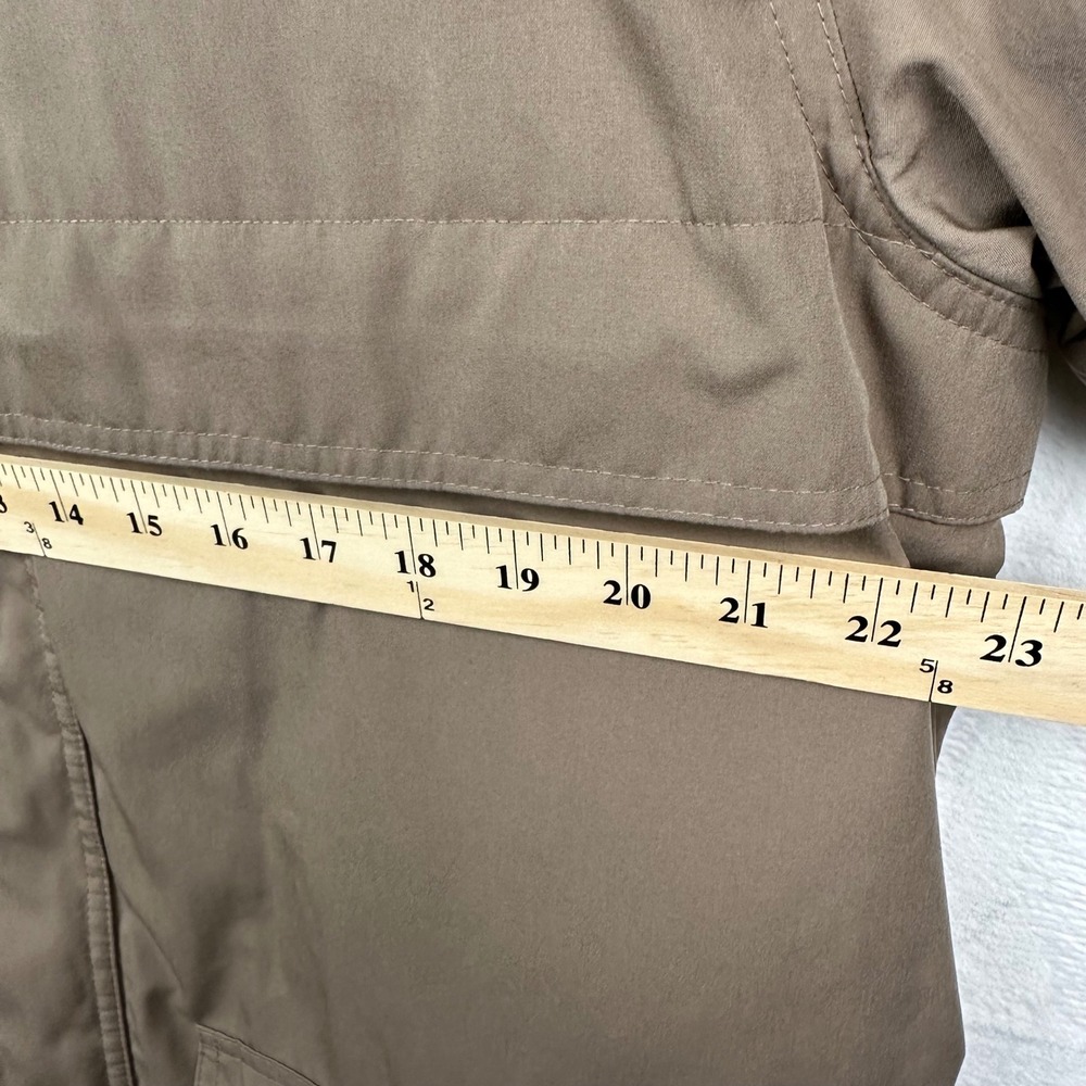 VTG L.L.Bean Traveler Jacket Mens M Brown 3-in-1 Fleece Long Lined Hooded Parka - Picture 4 of 12
